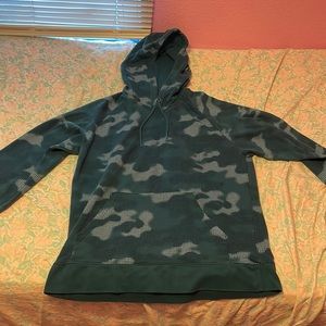 teal hoodie